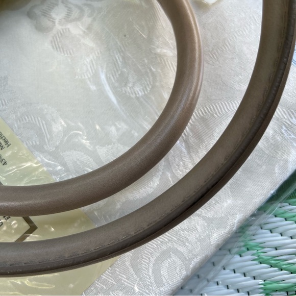 Authentic Burberry Smoked Check Satchel Beige Grey And Leather Bartow Bowler Bag - Picture 7 of 15